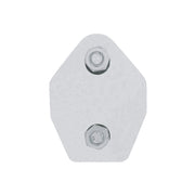 30" Stainless 45-Degree Angled Heavy Duty Mud Flap Hangers - 2.5" Bolt Pattern (Pair)
