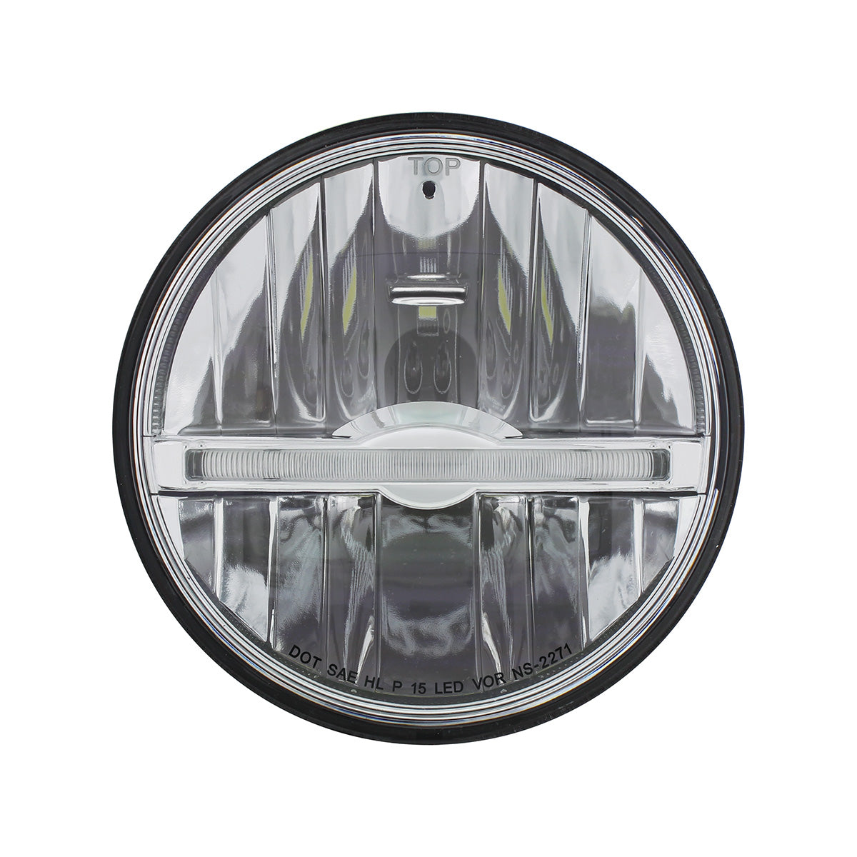 ULTRALIT - 9 LED 5-3/4" LED Headlight With White LED Position Light Bar