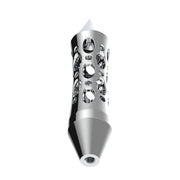 Daytona Style Spike Grip Handle With Beer Tap Adapter - Chrome