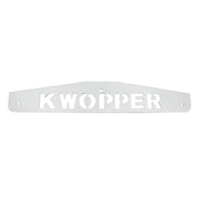 4" X 24" Chrome Kwopper Bottom Mud Flap Plate - Bolt Thru