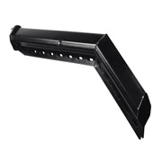 30" Black 45-Degree Angled Heavy Duty Mud Flap Hangers - 2.5" Bolt Pattern (Pair)