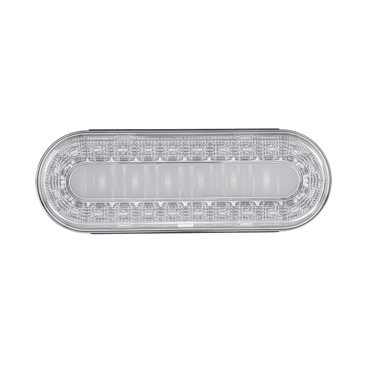 30 LED 6" Oval Lumos Light I-Series (Stop, Turn & Tail) - Red LED/Clear Lens