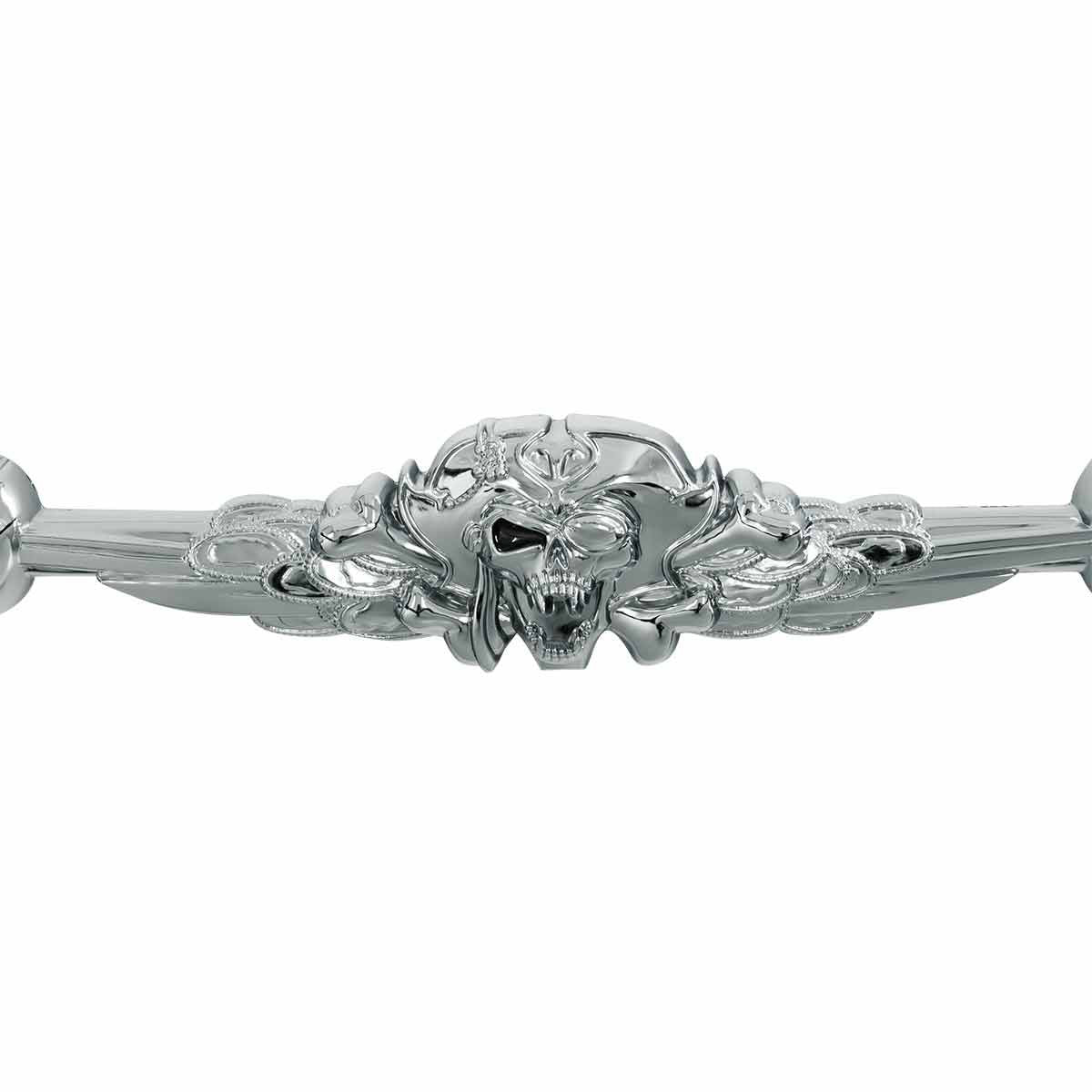 Pirate License Plate Frame - Chrome