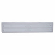 12-3/4" Stainless Light Bracket With 2X 14 LED 12" Light Bars - Amber LED/Chrome Lens
