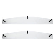 4" X 24" Chrome Standard Bottom Mud Flap Plate - Welded Stud (Pair)