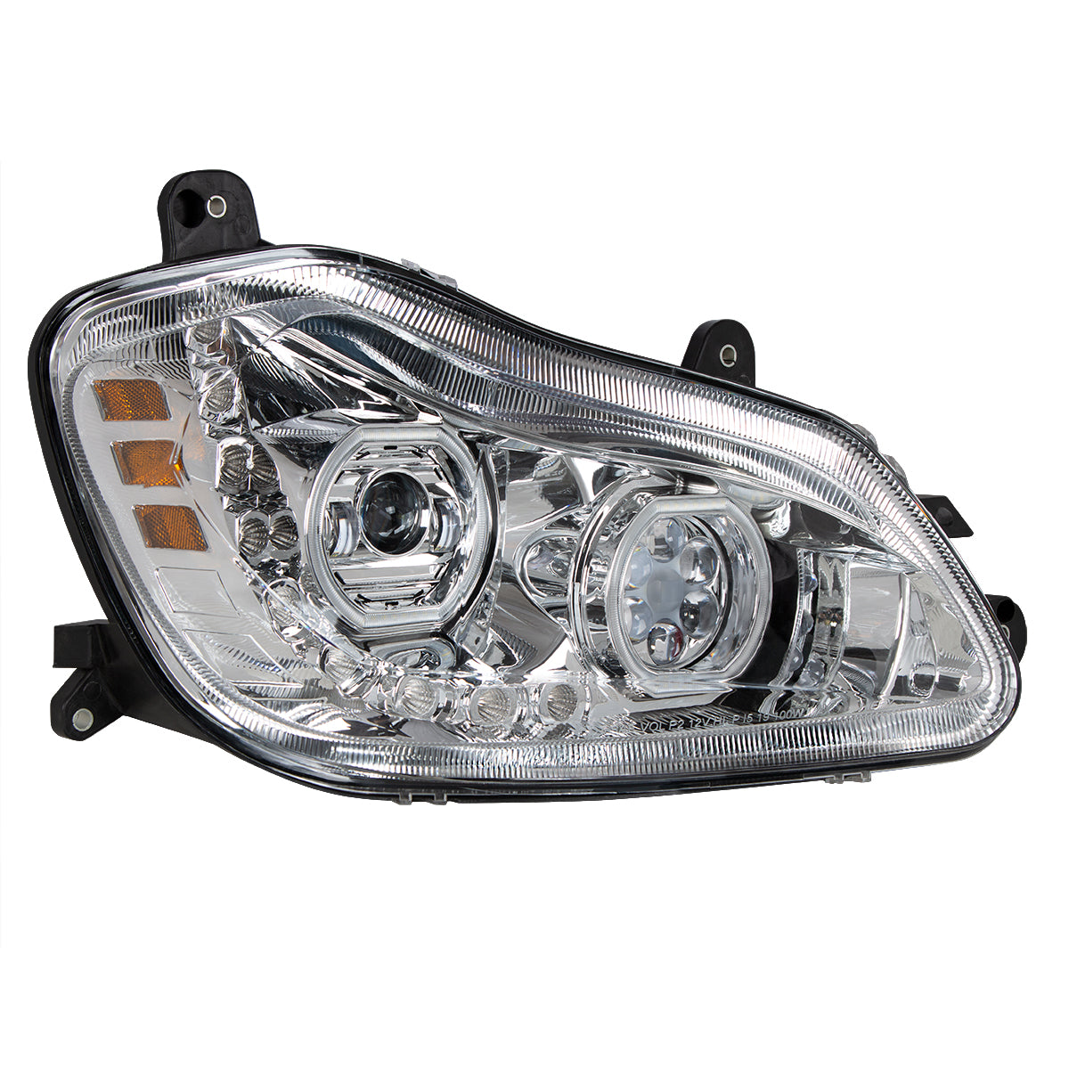 Chrome 10 LED Headlight for 2013-2021 Kenworth T680 - Passenger Side