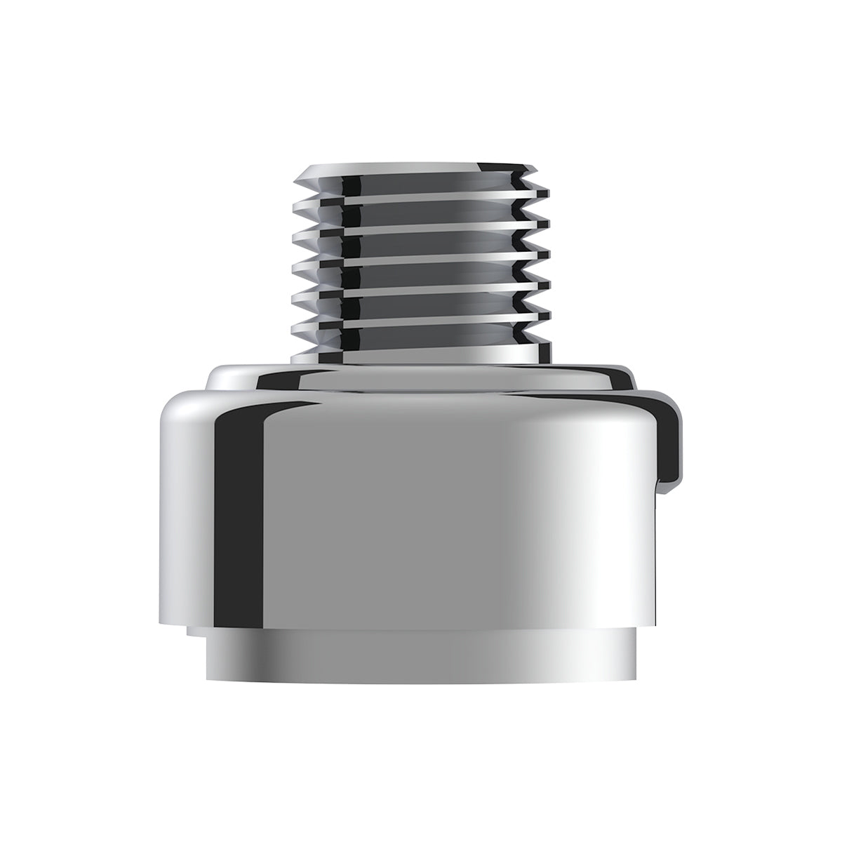 M30X3.5 Thread-On Gearshift Knob Chrome Mounting Adapter For Eaton Fuller Style 13/15/18 Speed - Vertical (Bulk)