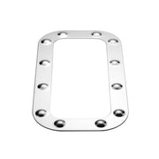 Peterbilt Stainless Dimpled Vent Door Trim (Card of 2)