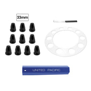 Aero Full-Moon Rear Axle Cover Kit - Indigo Blue
