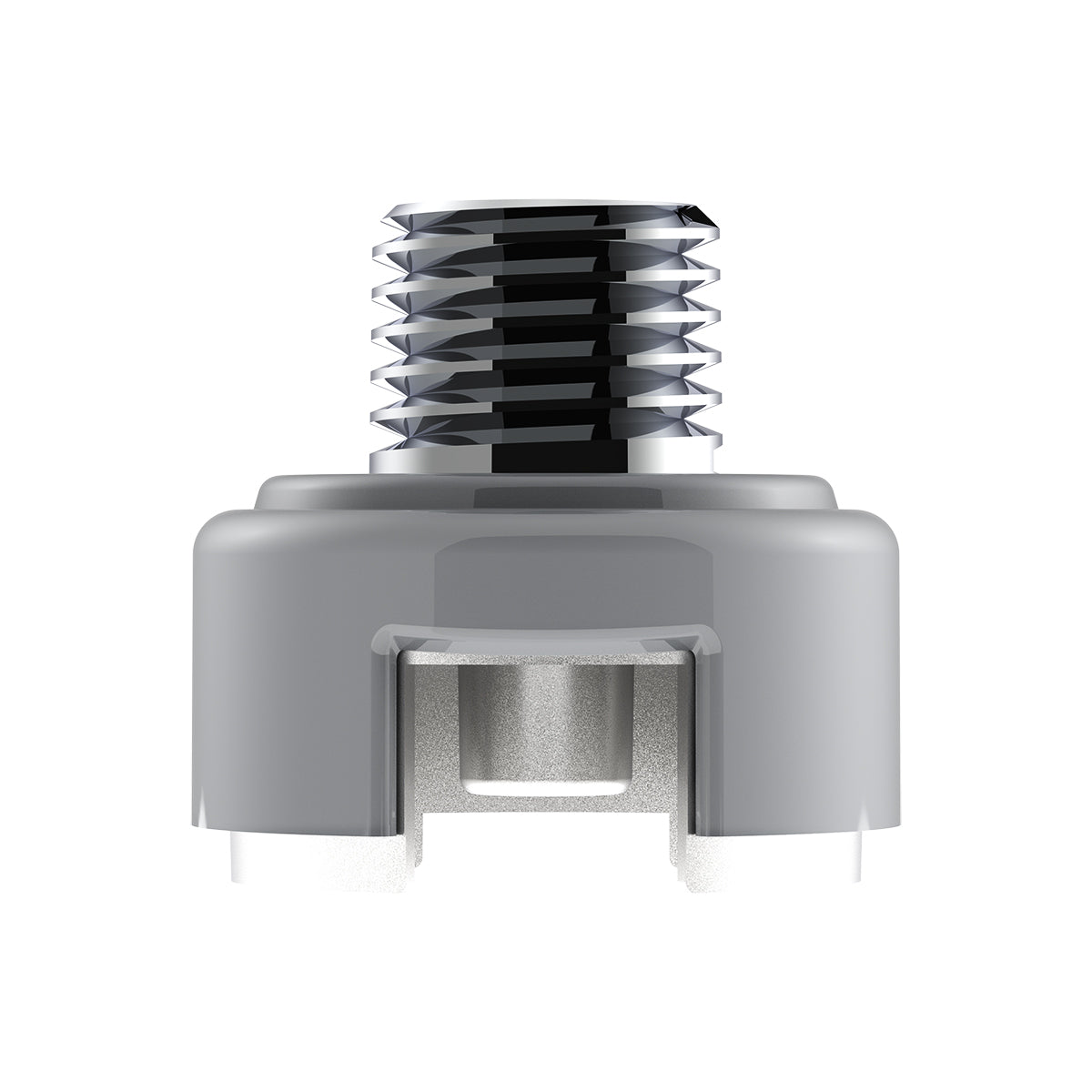 M30X3.5 Thread-On Shift Knob Mounting Adapter For Eaton Fuller Style 13/15/18 Shifter - Liquid Silver