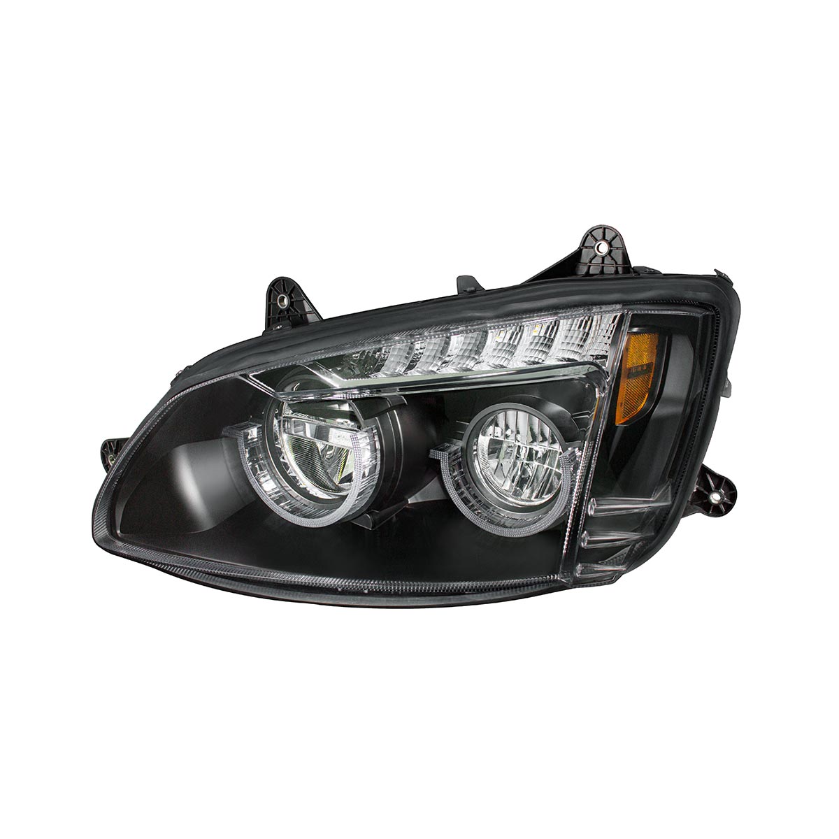 Blackout Full LED Headlight For 2008-2017 Kenworth T660-Driver