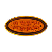 8 LED Fender Parking & Turn Signal Light For Peterbilt 386 (2006-2014) & 387 (2006-2010)-Amber LED/Amber Lens