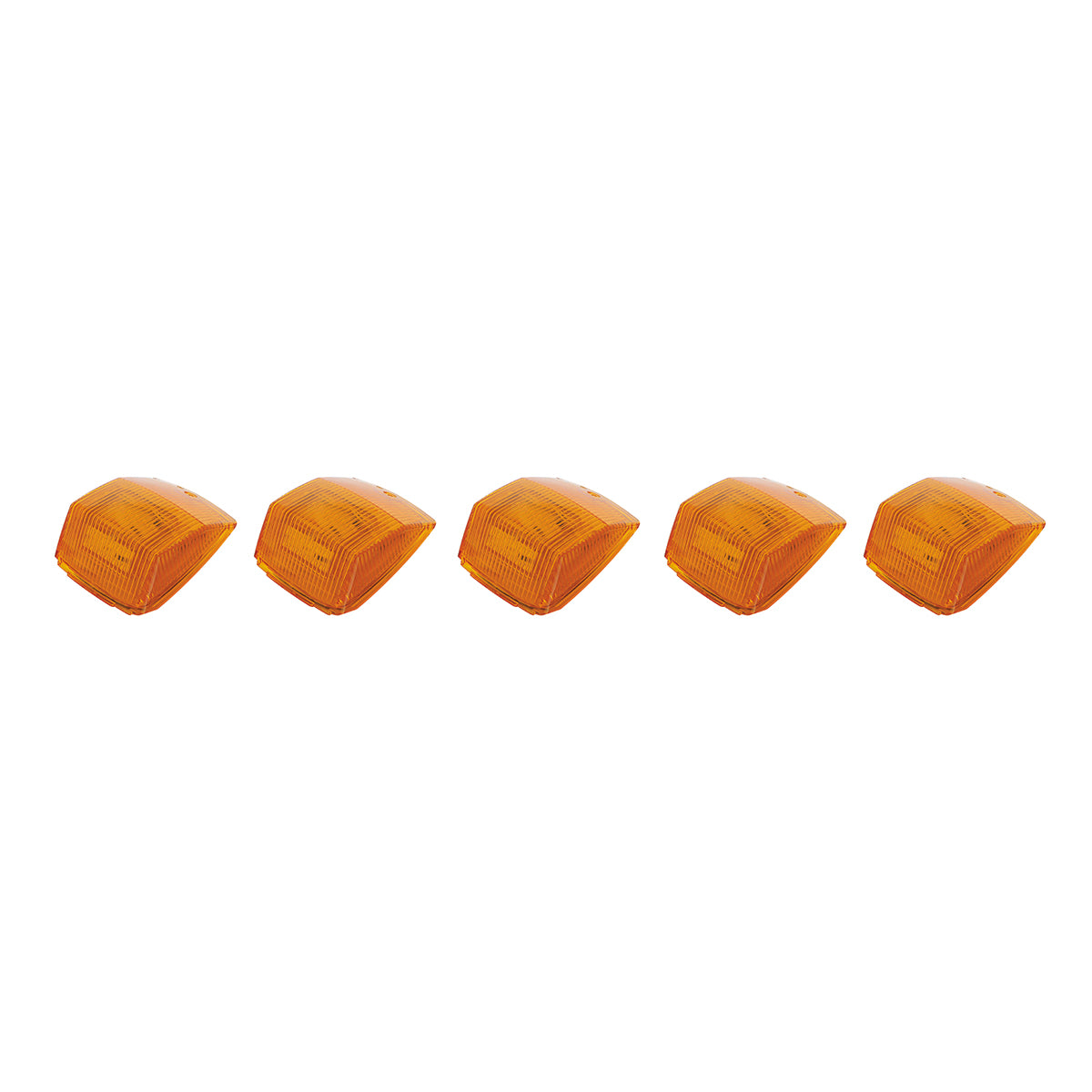 36 LED Square Cab Light - Amber LED/Amber Lens (5-Pack)