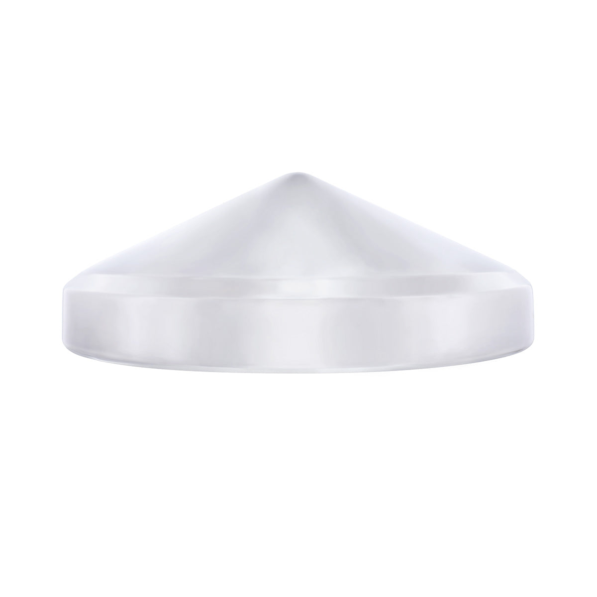 7-1/2" Chrome Pointed Rear Hubcap