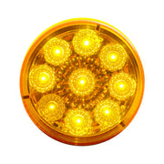 9 LED 2" Round Reflector Light Kit (Clearance/Marker) - Amber LED/Amber Lens
