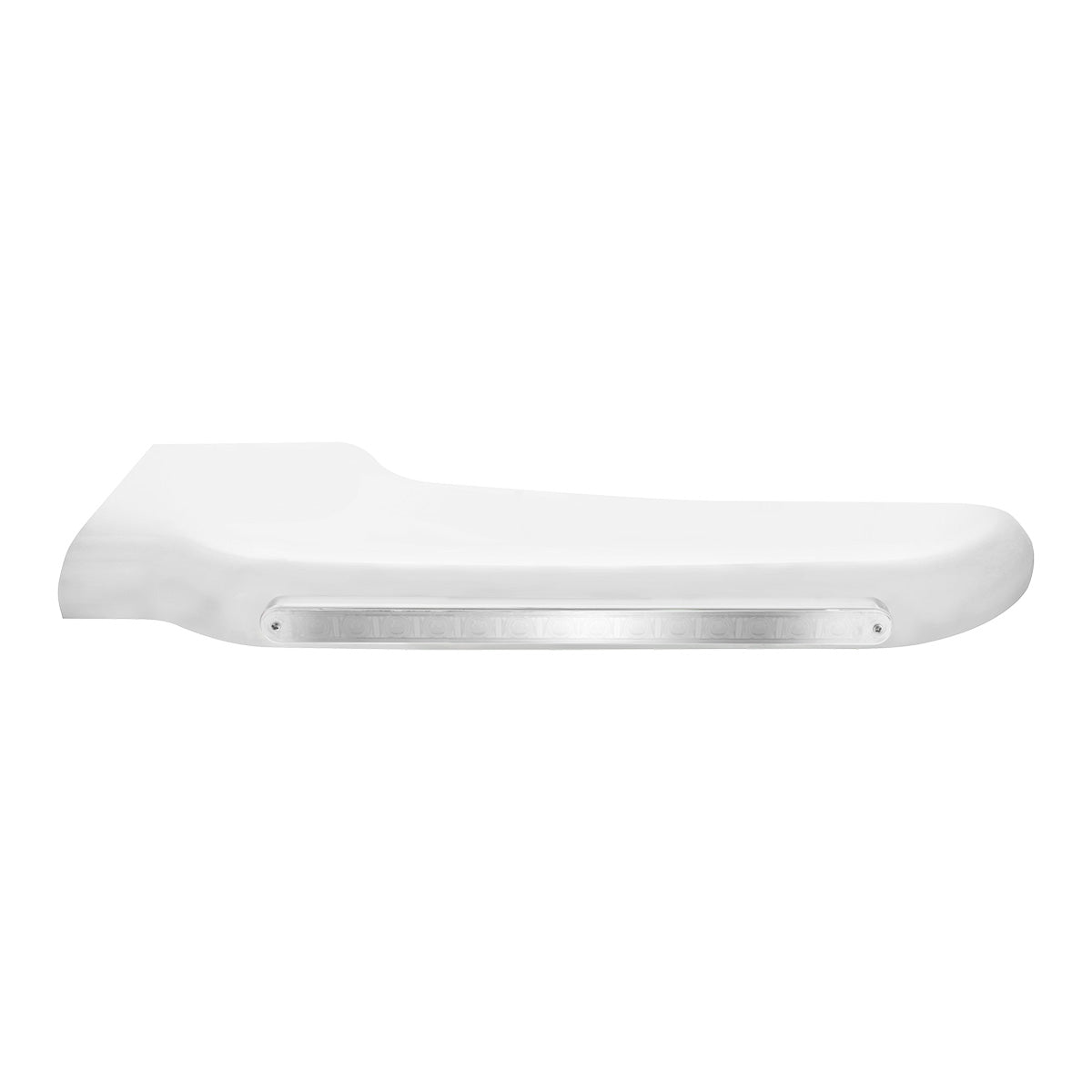 14 Amber LED Front Fender Cover For Peterbilt 388 (2008-2015) & 389 (2008-2023)-Chrome Lens - Driver