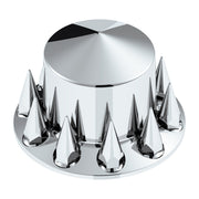 Pointed Rear Axle Cover With 33mm Spike Thread-On Nut Covers - Chrome