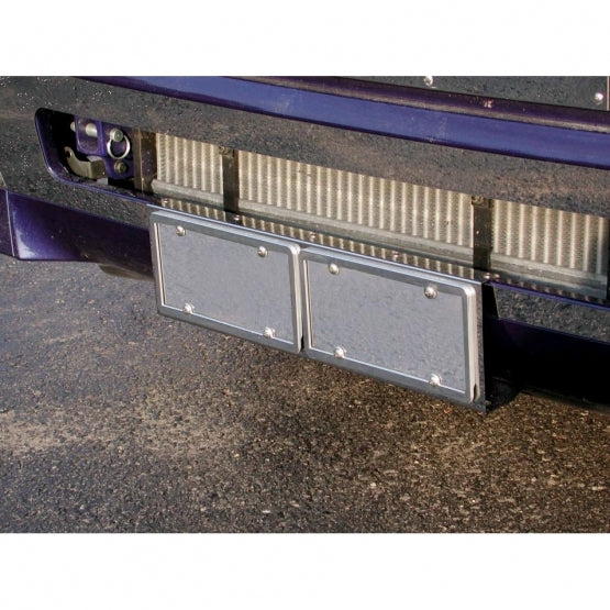 Stainless 2 License Plate Holder For 2003+ Volvo VN