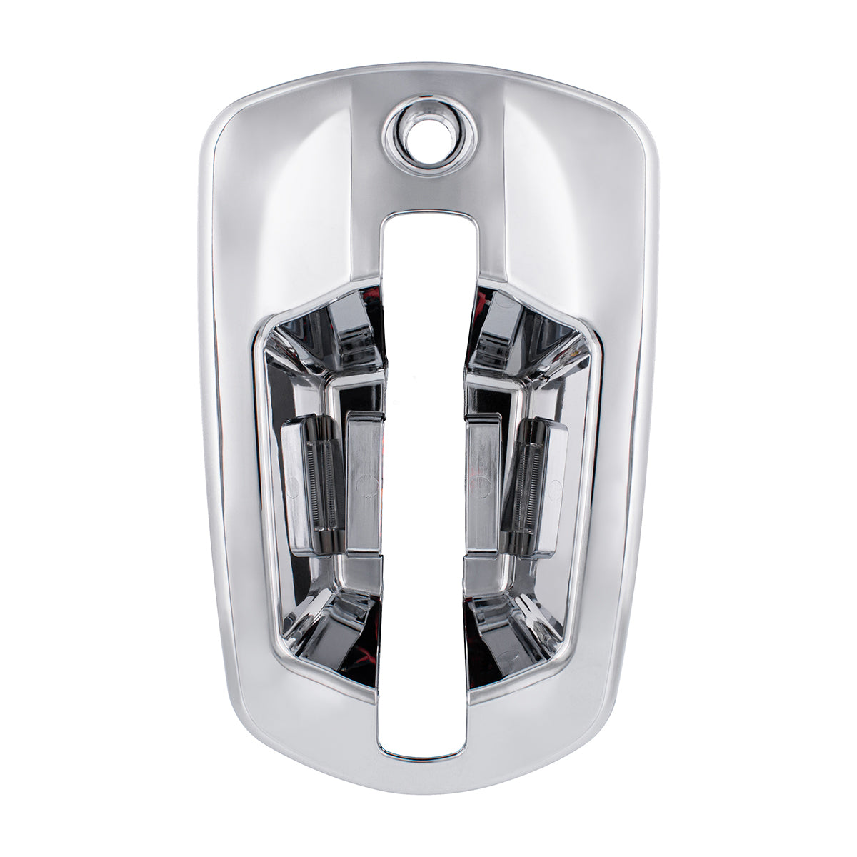 6 LED Chrome Door Handle Cover For 2018-2025 Freightliner Cascadia - Passenger, Blue LED