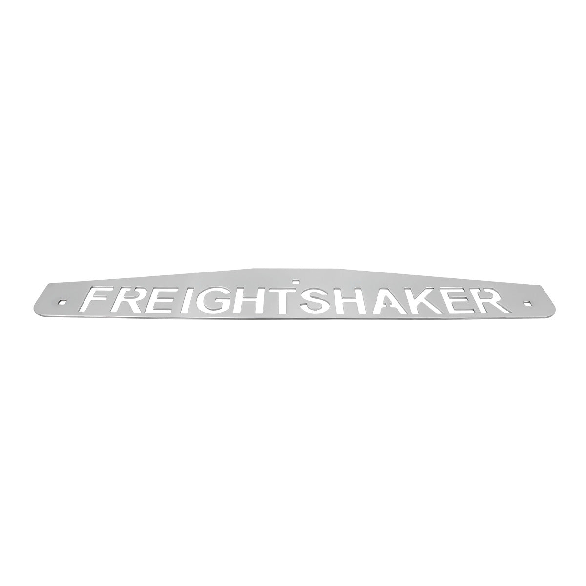 4" X 24" Chrome Freightshaker Bottom Mud Flap Plate - Bolt Thru
