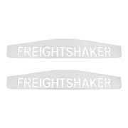 4" X 24" Chrome Freightshaker Bottom Mud Flap Plate - Welded Stud (Card of 2)