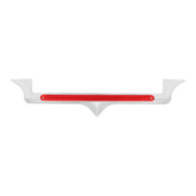Chrome Hood Emblem Trim With 24 LED GloLight Bar For Kenworth - Red LED/Red Lens