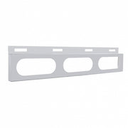 Stainless Top Mud Flap Bracket - 3 Oval Light Cutout (Each)