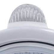 Stainless Steel Guide 682-C Headlight H4 With Amber LED & Dual Mode LED Signal-Clear Lens