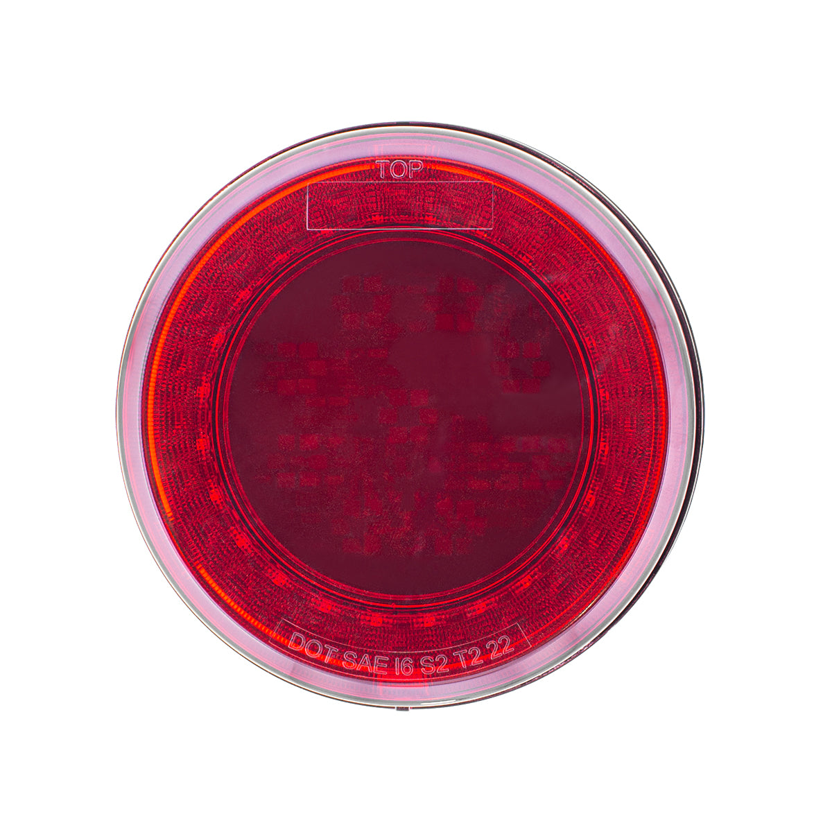 33 LED 4" Round Lumos Light S-Series (Stop, Turn & Tail) - Red LED/Red Lens