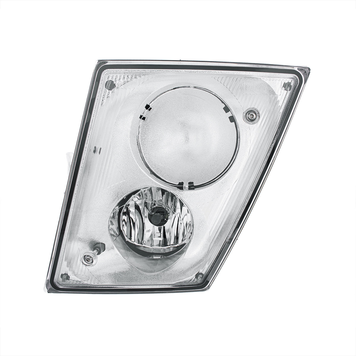 Chrome Fog Light Assembly For 2003-2017 Volvo VN/VNL - Driver