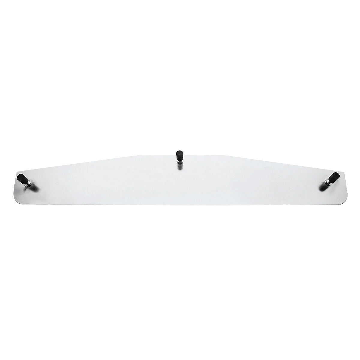 4" X 24" Chrome Standard Bottom Mud Flap Plate - Welded Stud