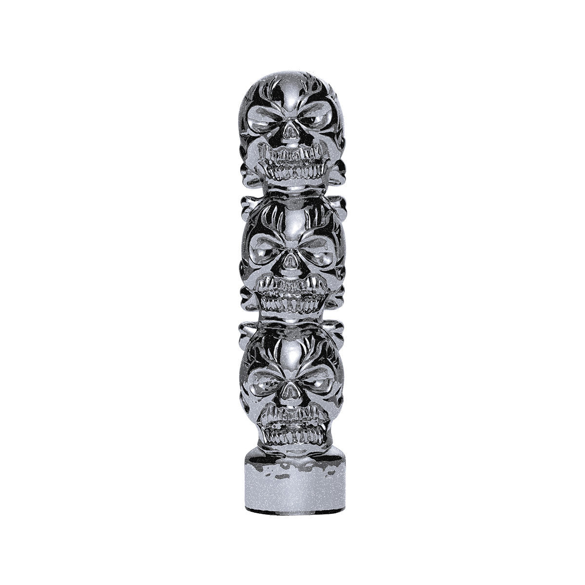 1/2"-13 Thread-On 3 Skull Candy Color Shift Knob-Liquid Silver