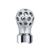 Thread-On Annodized Phoenix Style Ball Gearshift Knob With LED 9/10 Speed Adapter-Amber LED