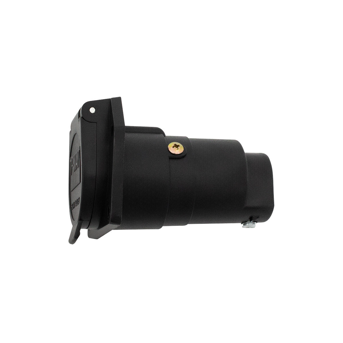 Round 7-Way Male Connector - Flat Pin