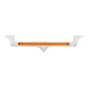 Chrome Hood Emblem Trim With 24 LED GloLight Bar For Kenworth - Amber LED/Amber Lens