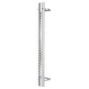 48" Tall 180 Degree Stainless Exhaust Muffler Shield For 5" Diameter Exhaust - Round Slot