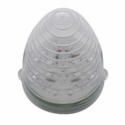 Fog Light Cover With 19 LED Beehive Light For 2007-2017 KW T660 (Passenger) - Amber LED/ Clear Lens