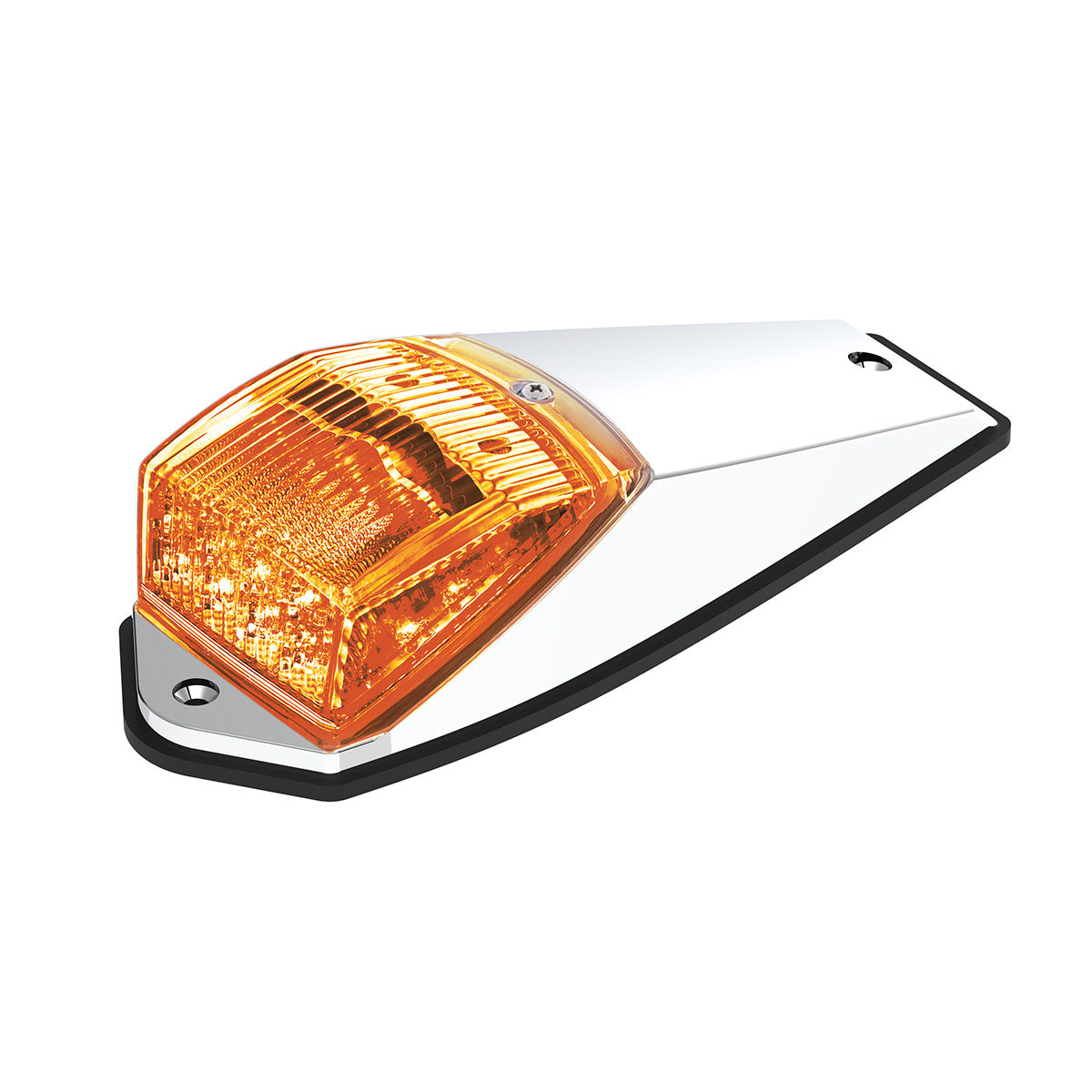 Double Fury 17 LED Light Grakon 5000 Style Square Cab Light - Amber & Blue LED/Clear Lens
