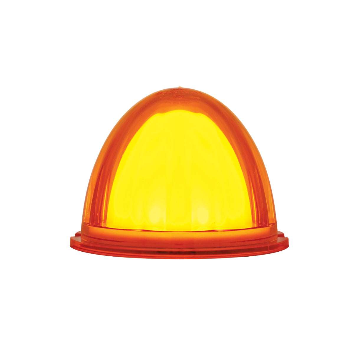 9 LED Dual Function GloLight Watermelon Cab/Auxiliary Light - Amber LED / Amber Lens (Bulk)
