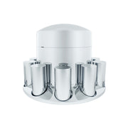 Chrome Plastic Extra Tall Rear Axle Cover With 33mm Thread-On Tall Cylinder Nut Covers
