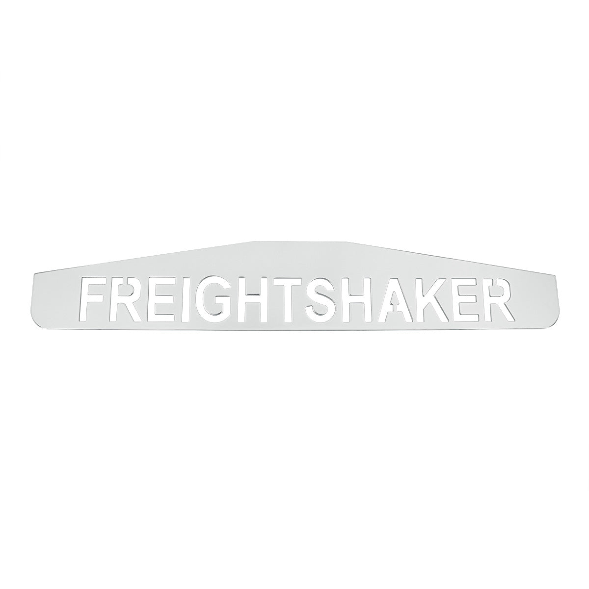 4" X 24" Chrome Freightshaker Bottom Mud Flap Plate - Welded Stud