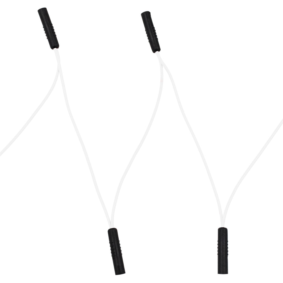 0.180" Female Plug White Wire Harness With 50 Plugs-6" Lead (Bulk)
