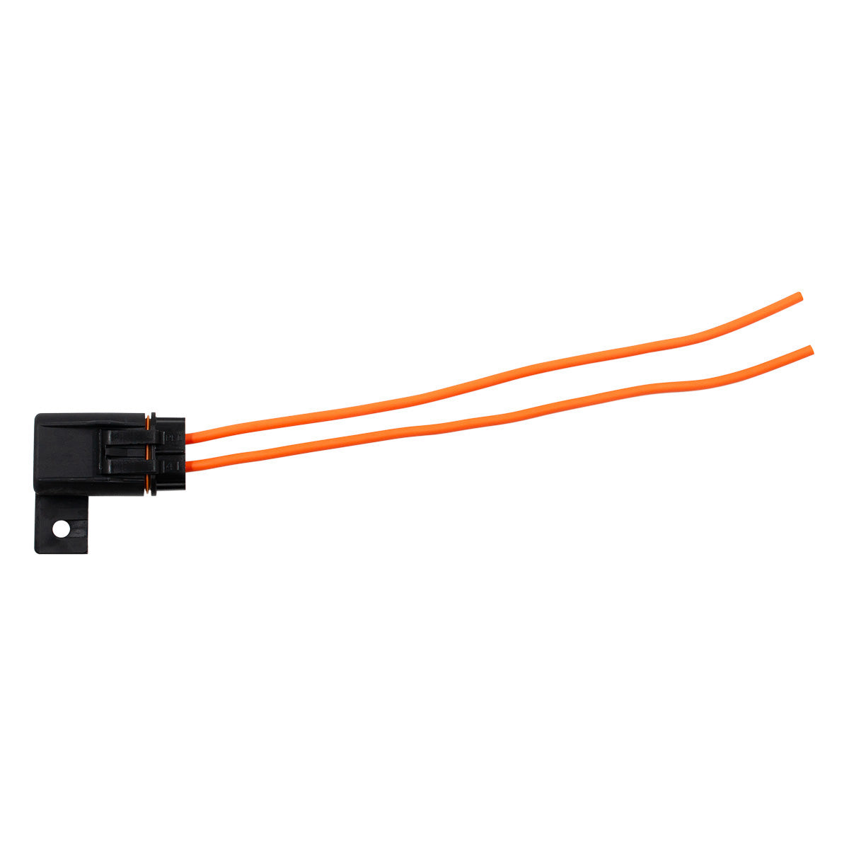 In-Line HD ATC/ATO Waterproof Fuseholder w/ (2) 8" 12 AWG Orange GXL Leads