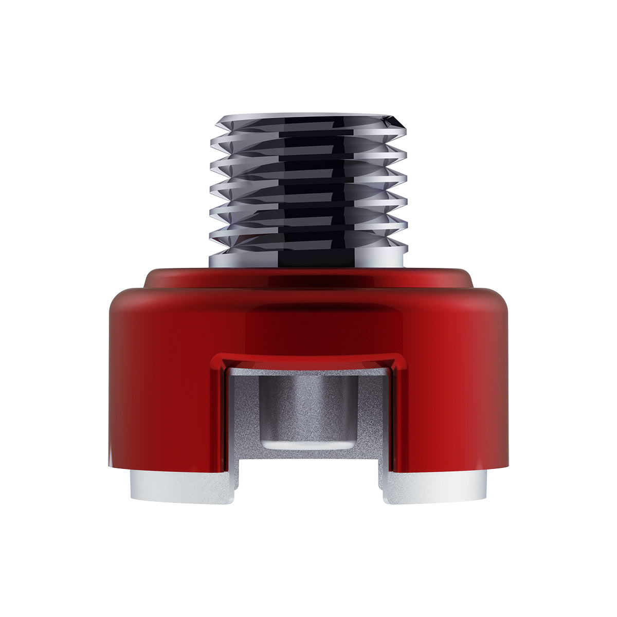 M30X3.5 Thread-On Shift Knob Mounting Adapter For Eaton Fuller Style 13/15/18 Shifter - Candy Red