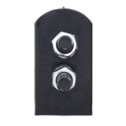30" Black Heavy Duty Mud Flap Hangers - 1-1/8" Bolt Pattern (Pair)