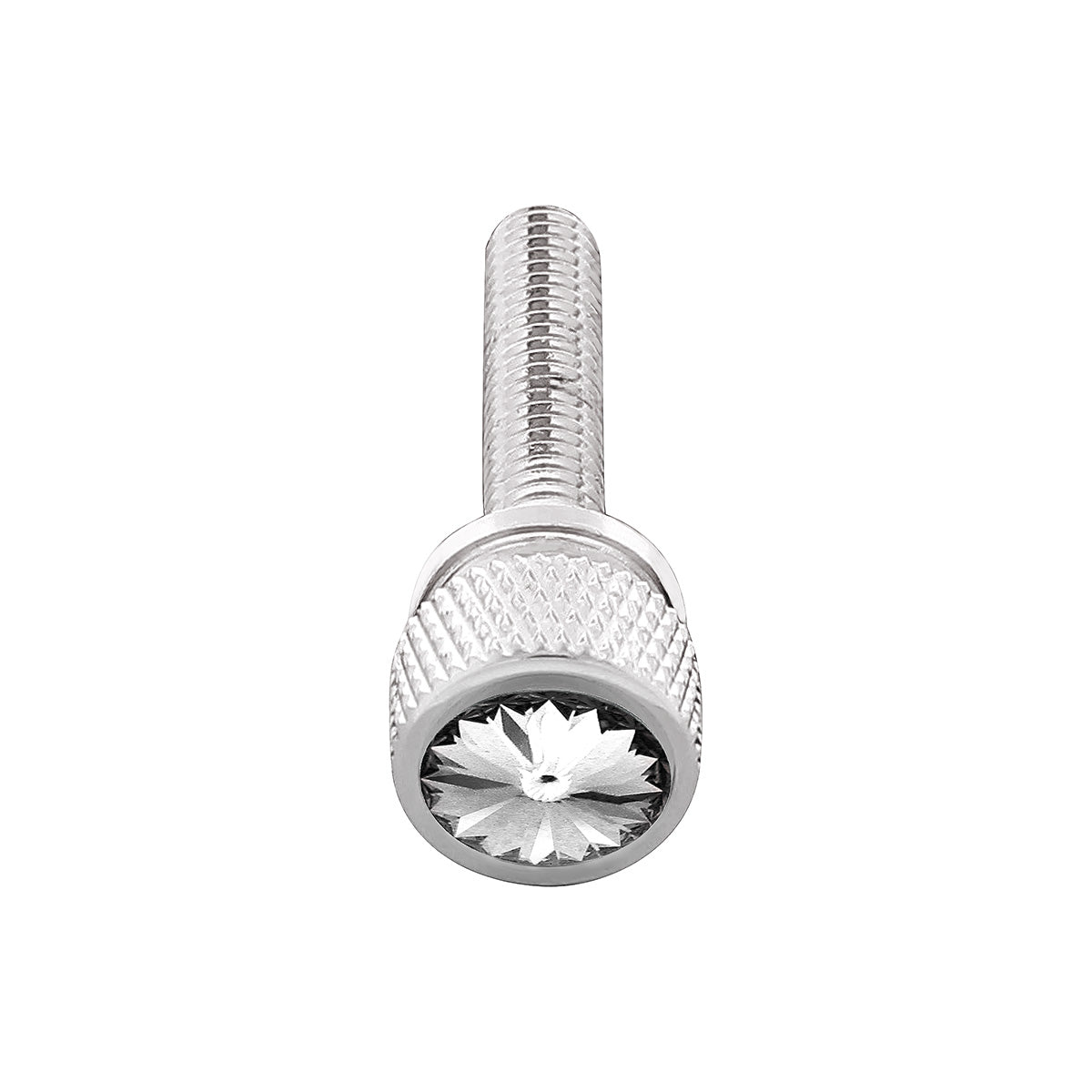 1-3/16" Long M6-1.0 Dash Screw With Crystal For Kenworth - Clear Crystal(12-Pack)