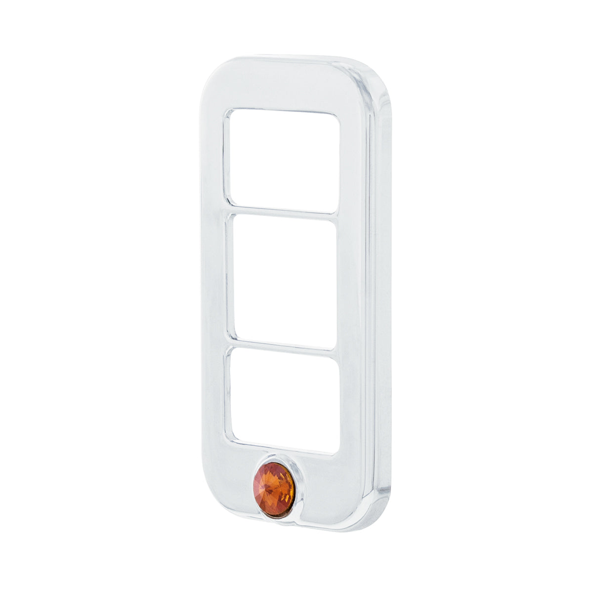 Rocker Switch Cover With 3 Openings & Color Crystal For Freightliner-Copper (3-Pack)