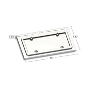Stainless Single License Plate / Swing Plate For Peterbilt & Kenworth Models