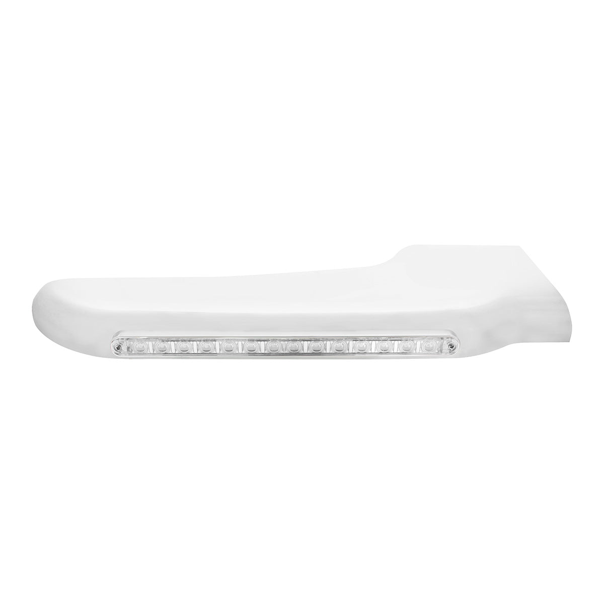 14 Amber LED Front Fender Cover For Peterbilt 388 (2008-2015) & 389 (2008-2023)-Clear Lens - Passenger