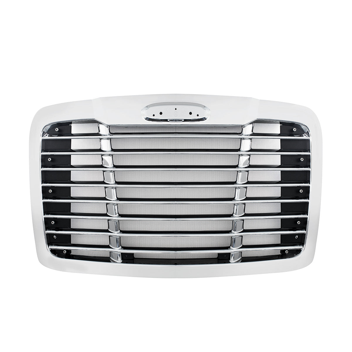 Winter Guard Edition Chrome Grille With Bug Screen For 2008-2017 Freightliner Cascadia